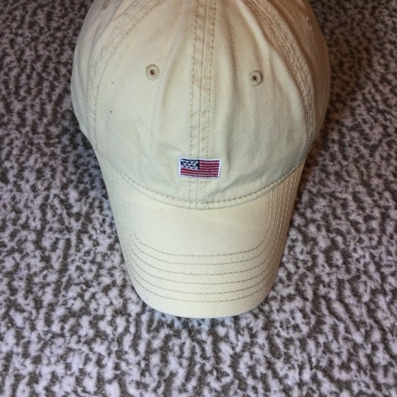 USA Golf Hat with American Flag (Khaki) - Picture 2 of 7
